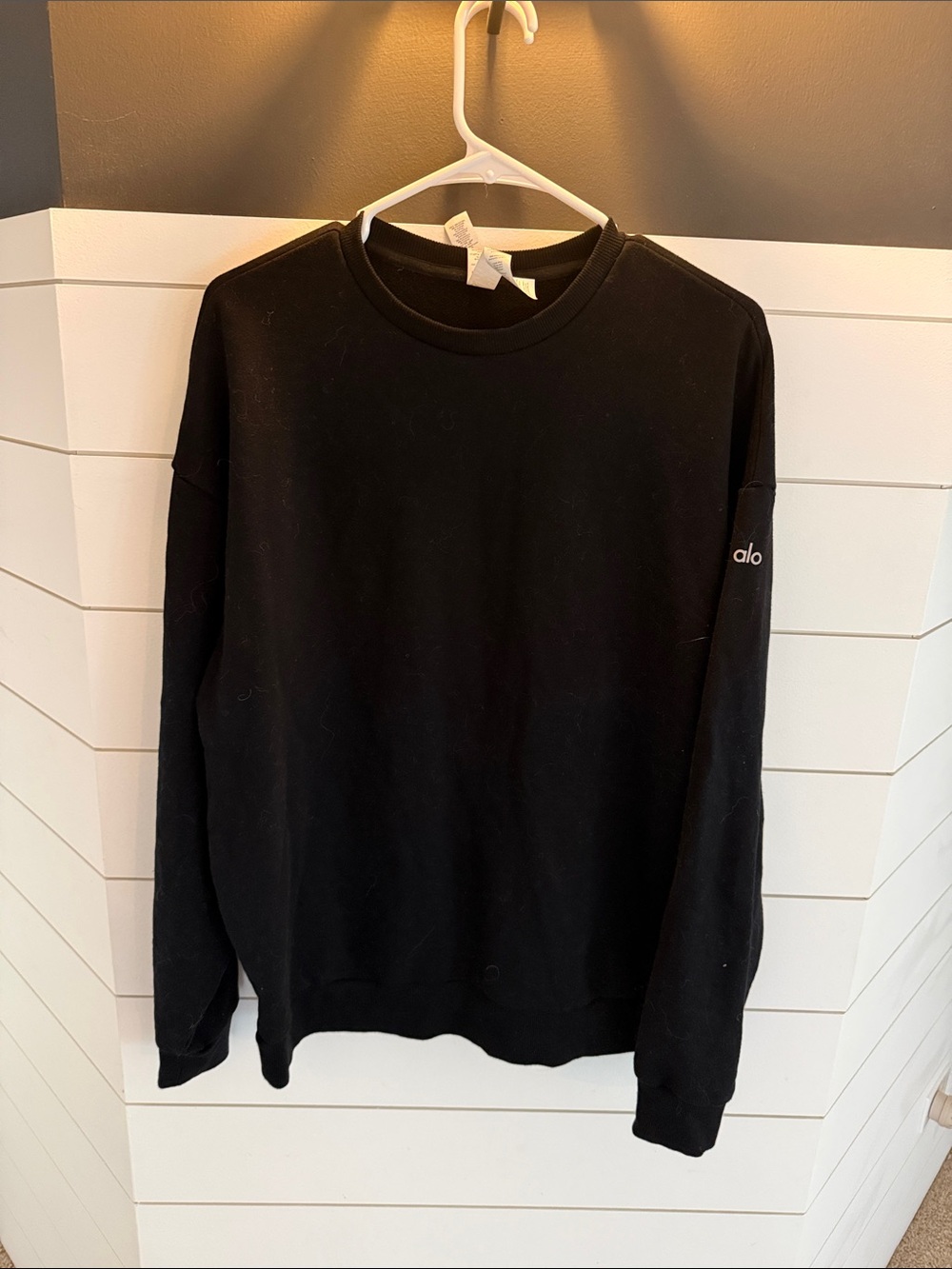 ALO Yoga woman’s oversized Black Crewneck Sweatshirt